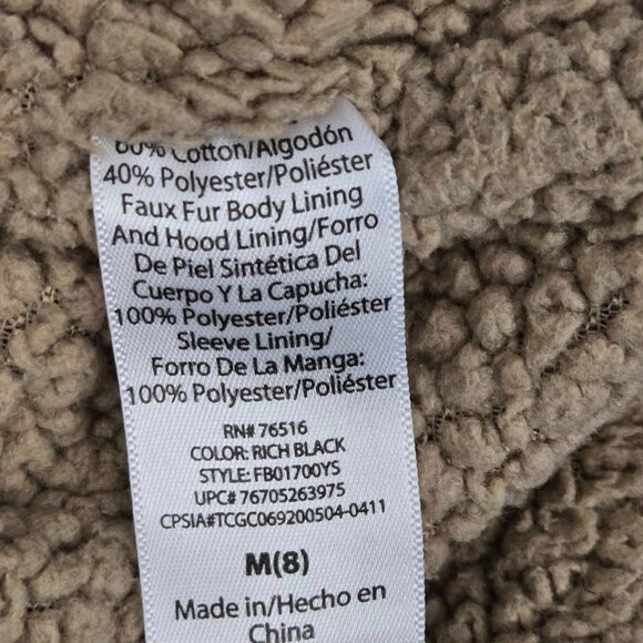 Boys Size Medium Faded Glory Full Zip Sherpa Lined Hoodie - Picture 8 of 10